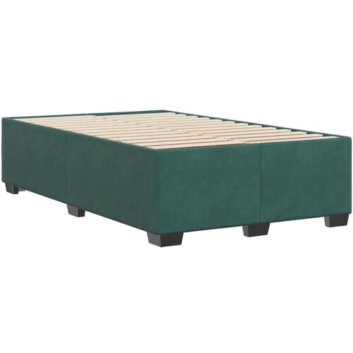VidaXL Posteljni okvir temno zelen 120x190 cm žamet, (21292190) Slike