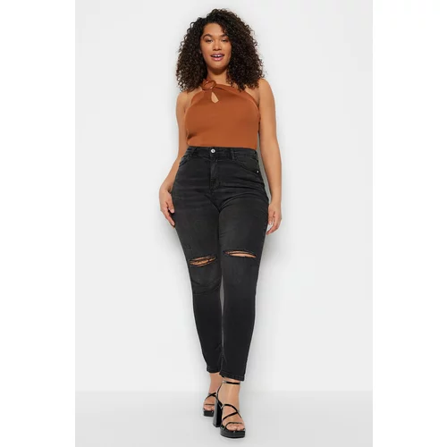 Trendyol Curve Plus Size Jeans - Black - Skinny