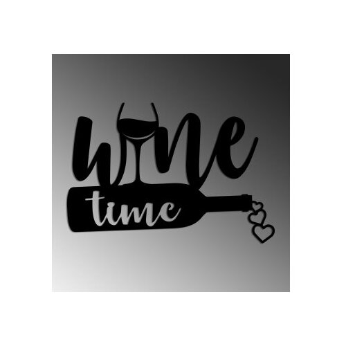 Wallity zidna dekoracija wine time, 54 x 37 cm, crna Slike