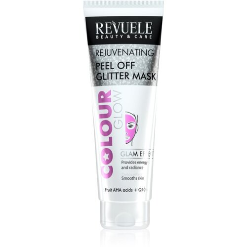 Revuele Colour Glow Rejuvenating Peel off Glitter Mask Peel-Off maska za pomlađivanje lica 80 ml Slike