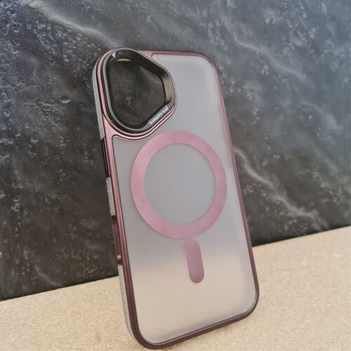  futrola transparent matt magsafe za iphone 16 pro (6.3) crna Slike