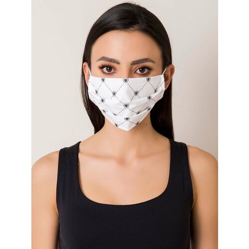 Fashion Hunters Reusable white protective mask made of cotton Cene