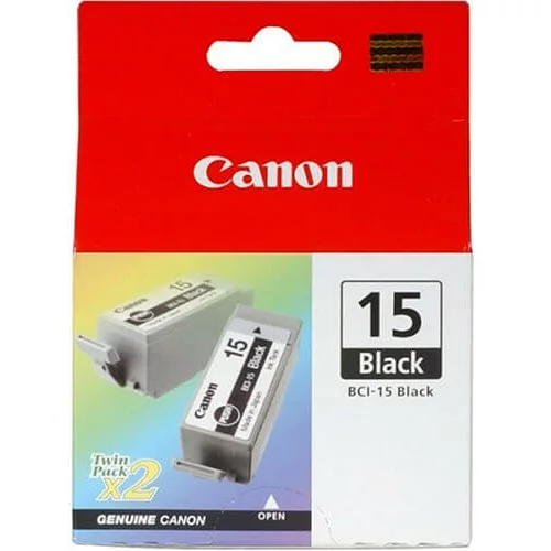 Canon poškodovana embalaža: kartuša BCI-15BK (črna), dvojno pakiranje, original