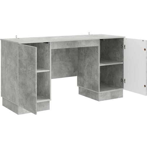  Stol Betonska siva 142,5 x 50 x 75 cm Konstruirano drvo Slike