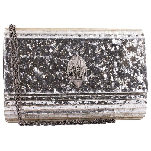 Kurt Geiger London Torbe PARTU EAGLE CLUTH Srebrna Slike