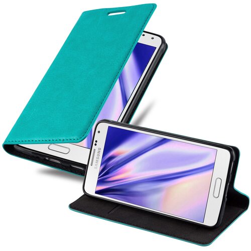 Cadorabo Ohi&scaron;je, združljivo z Samsung Galaxy ALPHA v bencinsko turkizna - Za&scaron;čitni ovitek z magnetnim zapiranjem, stoječo funkcijo in režo za kartice, (20560799) Cene