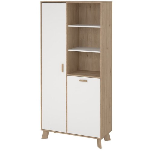 Tvilum Bel/v naravni barvi regal v hrastovem dekorju 89x188x40 cm Ikast &amp;ndash; Slike