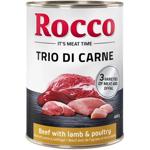 Rocco Classic Trio di Carne - 6 x 400 g - Govedina, janjetina i perad