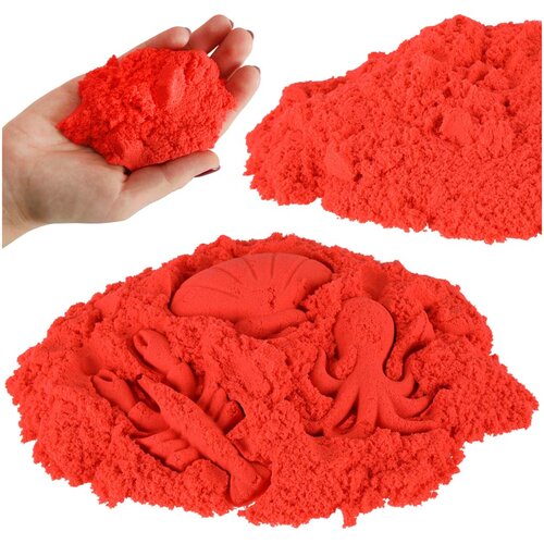  Dječji kreativni kinetički pijesak 1kg crvena Cene