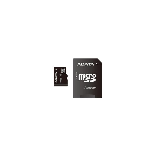 Adata MicroSDHC 16GB class 4 + adapter AUSDH16GCL4-PA1 memorijska kartica Slike