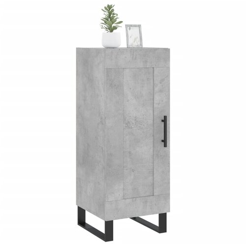  Komoda siva boja betona 34,5x34x90 cm od konstruiranog drva Slike