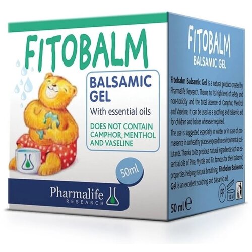 Pharmalife balzam gel za ublažavanje prehlade kod dece fitobalm 50 ml Slike