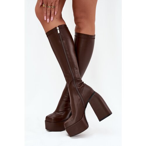 Boto Women&amp;#039;s Heeled And Platform Boots Chocolate Yavira Slike