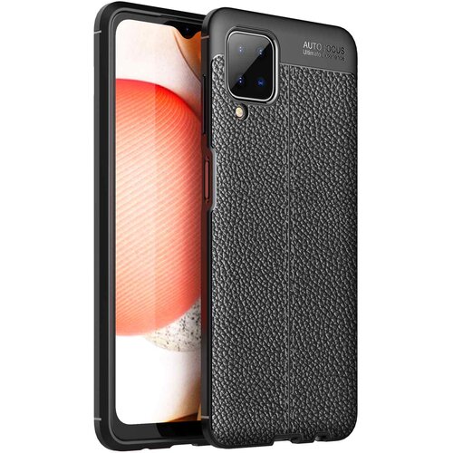 Cadorabo Case, združljiv s Samsungom v Deep Black - za&scaron;čitni pokrov iz silikona TPU z plemenito imitacijsko usnjeno uporabo, (20582876) Cene