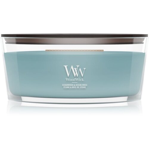 WoodWick Cedarwood & Ocean Moss di&scaron;eča sveča z lesenim stenjem 453.6 g Cene