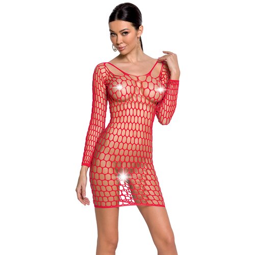 Passion Bodystocking BS093 Red Slike