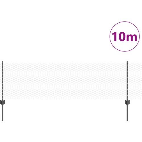  Stupovi ograde 5 kom U-kanal siva 60 cm čelik Slike
