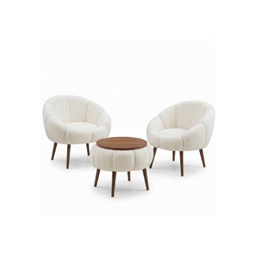 Atelier Del Sofa fotelje i klub stočić lida wellsoft white Slike