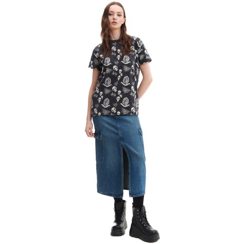 Cropp ženska majica kratkih rukava Corpse Bride - Siva  2353W-90M Cijene