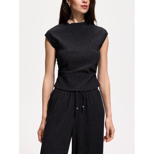 Reserved Bluza s naborima - tamnosivo Cijene