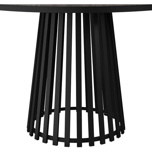 Bessagi Home Jedilna Miza Pela, Siva, Črna, &amp;Oslash; 110cm Slike