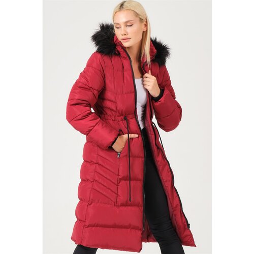 Dewberry Z6758 LADIES COAT-BURGUNDY Cijene