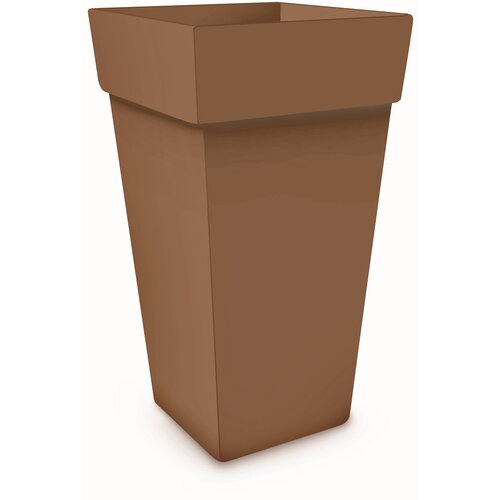 BLUMAX visoka kvadratna posuda za biljke Melrose (Vanjska dimenzija (D x Š x V): 40 x 40 x 50 cm, Plastika, Smeđe boje) Cijene