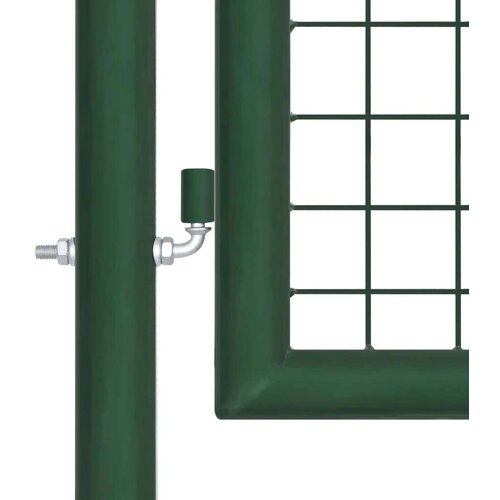 vidaXL Mrežasta vrtna vrata zelena 350x175 cm pocinkano jeklo Cene
