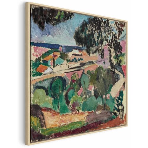  Slika - Henri Matisse &ndash; Landscape at Collioure 40x40 U prirodnom drvenom okviru Cijene