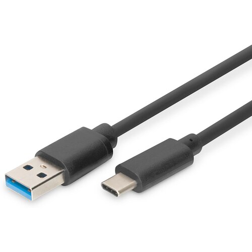Digitus USB kabel USB 3.2 gen. 1 (USB 3.0) USB-C&reg; vtič\, USB-A vtič 1.00 m črna okrogel\, dvojno oklopljen DB-300136-010-S, (20416090) Cene