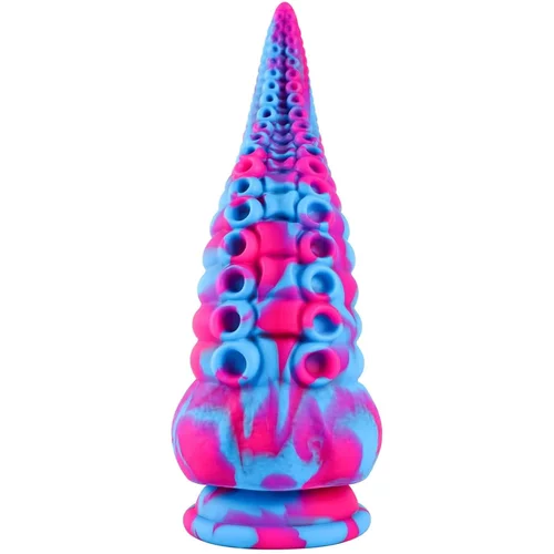 Paloqueth Monster Tentacle Octopus Dildo with Suction Cup 21.8cm Pink-Blue