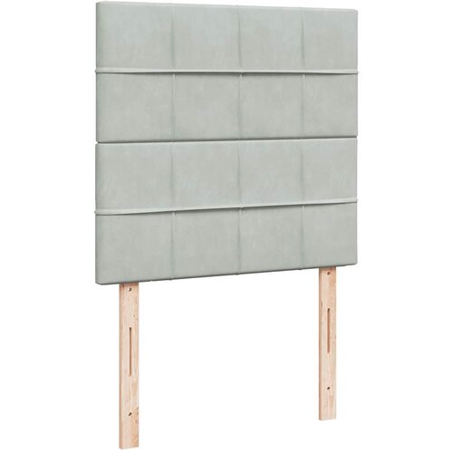 Box spring krevet s madracem svjetlosivi 100x200 cm bar&amp;scaron;unasti Slike