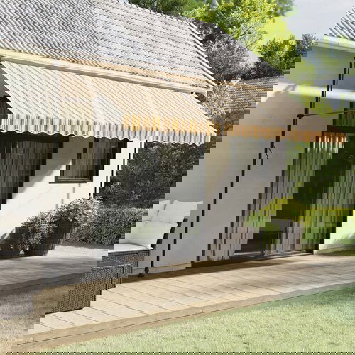 vidaXL Zamjenska tkanina za tendu raznobojna prugasta 4 5 x 3 m Cijene
