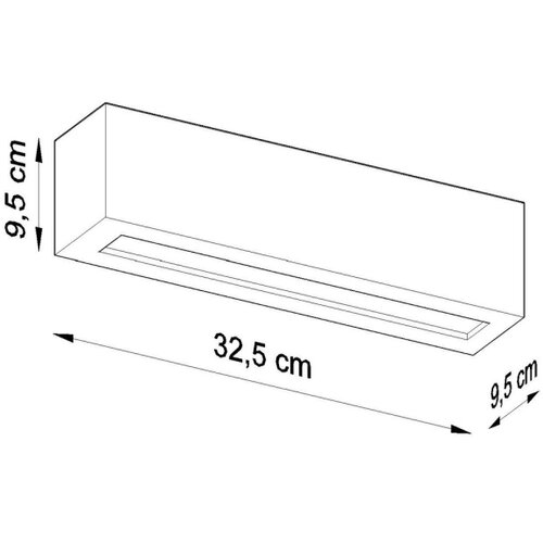 Nice Lamps Sollux SL.0878 - Zidno svetlo VEGA 1xE27/60W/230V u crnoj boji Slike