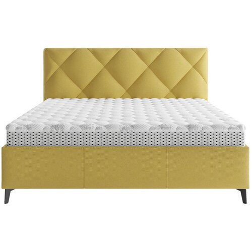 Boxxx OBLAZINJENA POSTELJA 140 cm x 200 cm , tekstil gorčično rumena Slike