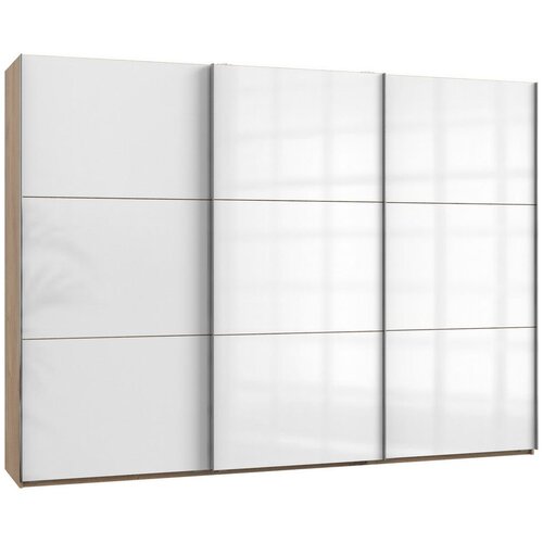 Modern Living Omara Z Drsnimi Vrati Level 36 D, Bela, Barva Hrasta Cene