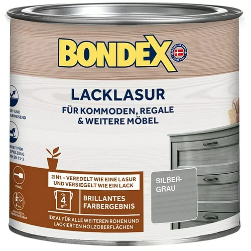 BONDEX Lazura (Srebrnosive boje, 375 ml, Svilenkasti sjaj)