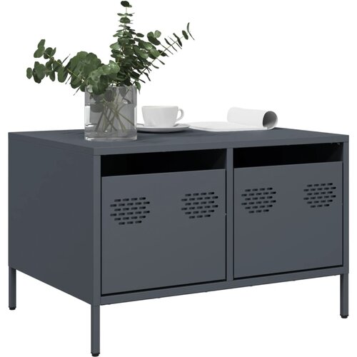vidaXL TV omarica antracit 68x50x43,5 cm hladno valjano jeklo Cene