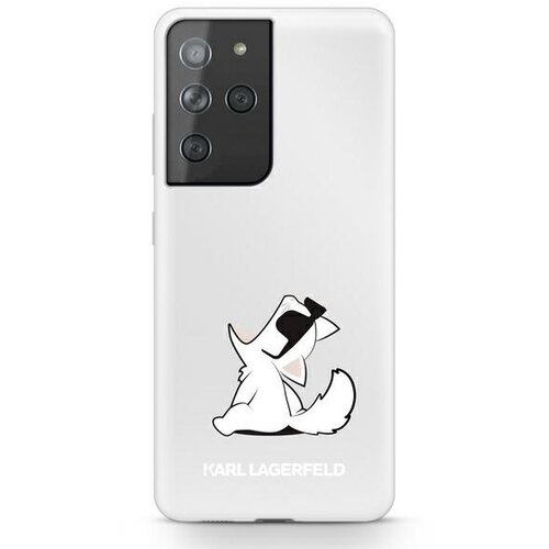 Karl Lagerfeld Klhcs21lcfnrc za samsung galaxy s21 ultra g998 prozorna trda za&amp;scaron;čita - choupette fun Slike