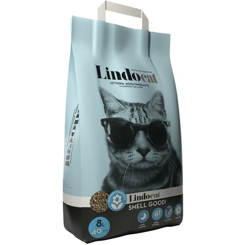 Lindocat grudvajući posip za mačke sa bentonitom smell good 8L Slike