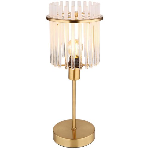 Globo 15698TM - Stona lampa GORLEY 1xE14/40W/230V prečnik 15 cm zlatna Slike