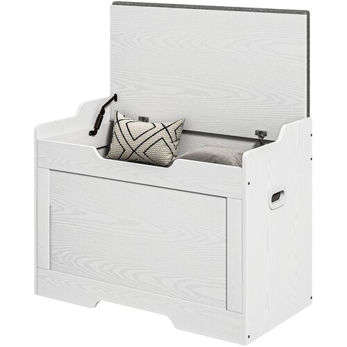 HOMCOM shrambena skrinja poliester, iverna plo&scaron;ča 75D x 40&Scaron; x 56V cm Bel, (5000242513) Cene
