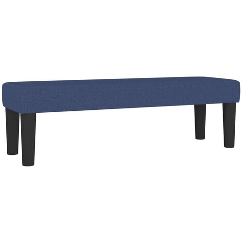 VidaXL Krevet s oprugama i madracem plavi 160x200 cm od tkanine Slike