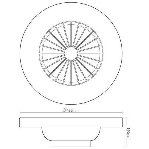  LED plafonsko svetlo sa ventilatorom OPAL LED/48W/230V + daljinski upravljač Slike