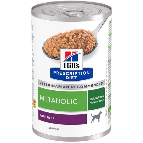 Hill’s Prescription Diet Metabolic z govedino - Varčno pakiranje: 48 x 370 g Cene