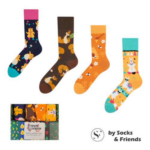 Socks set čarapa za devojčice 4/1 orange party ( 3435 ) Slike