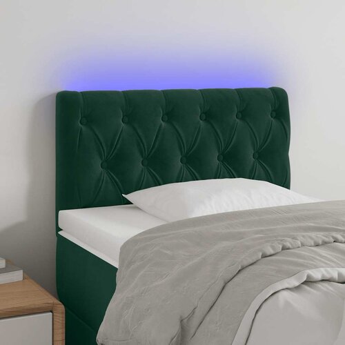 LED uzglavlje tamnozeleno 80x7x78/88 cm baršunasto Cene