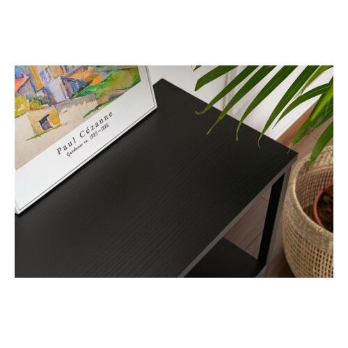Hanah home Crni pomoćni stol u mat dekoru 29,5x120 cm Solace &amp;ndash; Slike