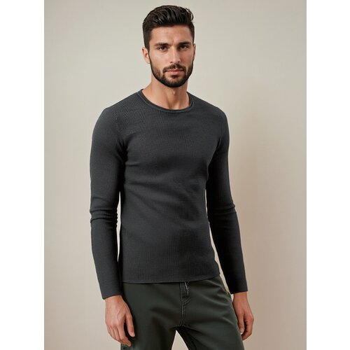 DStreet Sweter męski antracytowy Slike
