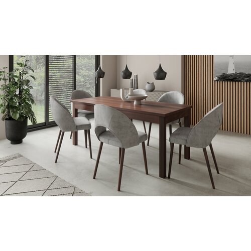 ADRK Blagovaonski set RODOS 82 s pro�irivim stolom i 6 stolica - TAMNI ORAH Cijene